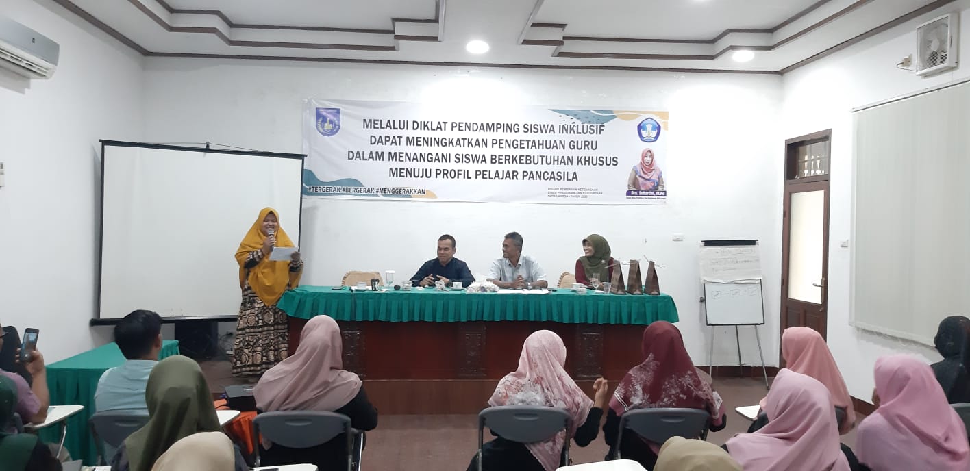 DIKLAT PENDAMPING SISWA INKLUSIF JENJANG SD